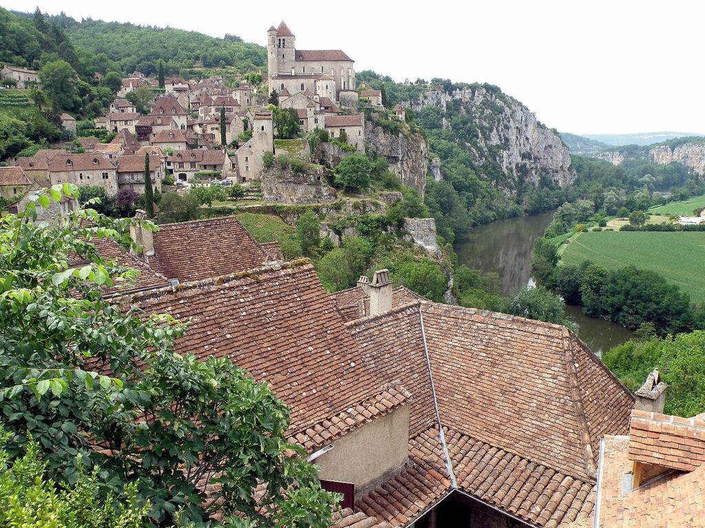 Vue générale de Saint-Cirq-Lapopie